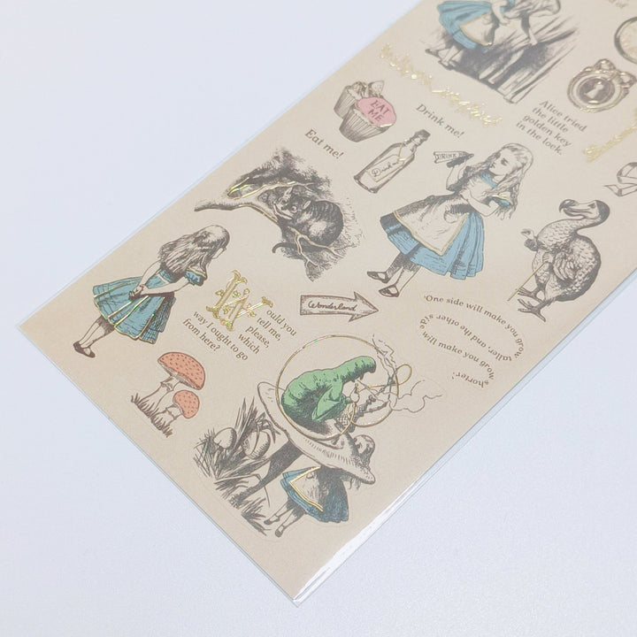 Alice in Wonderland Sticker Sheet Set (2 pcs.)