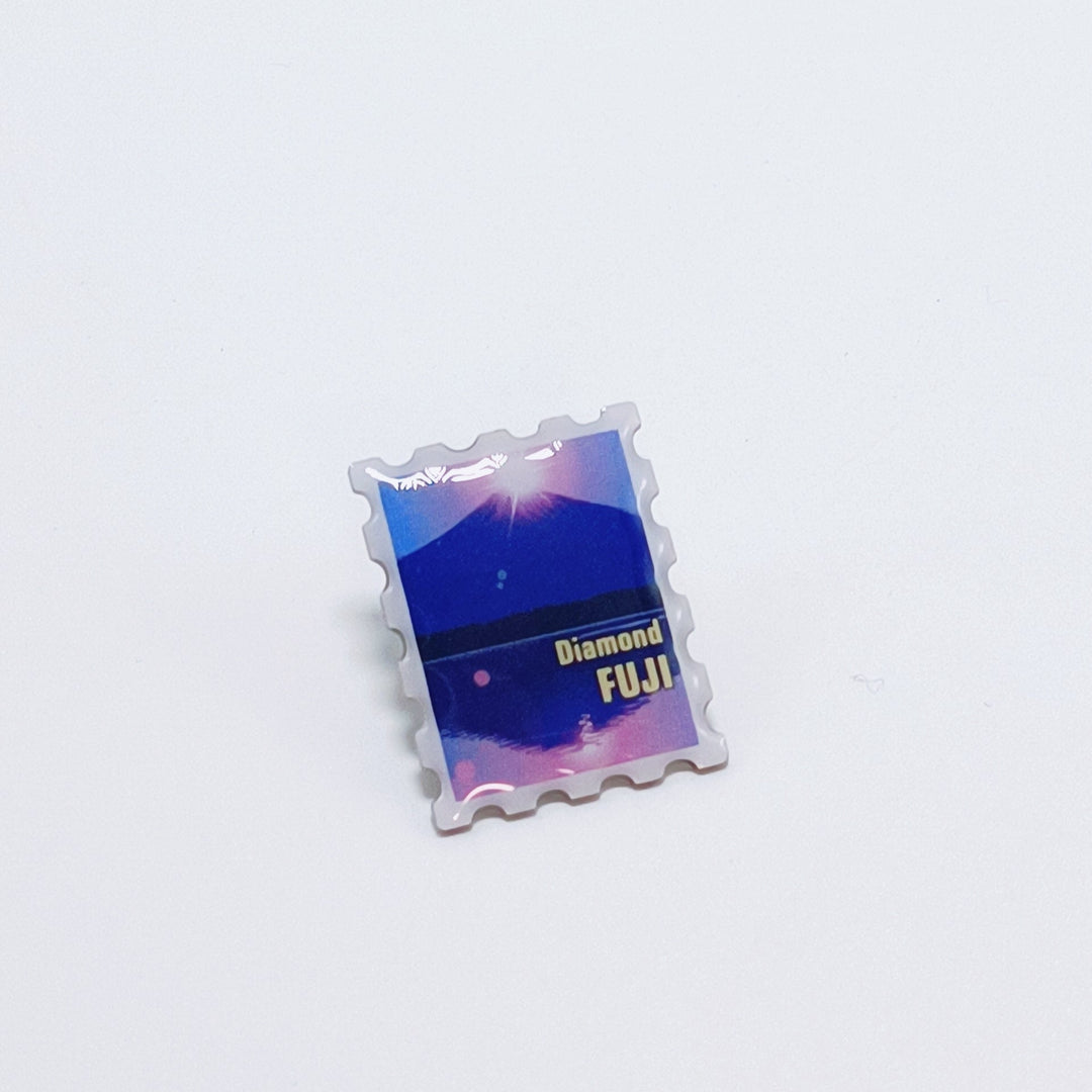 Diamond Mt.Fuji Pin Badge