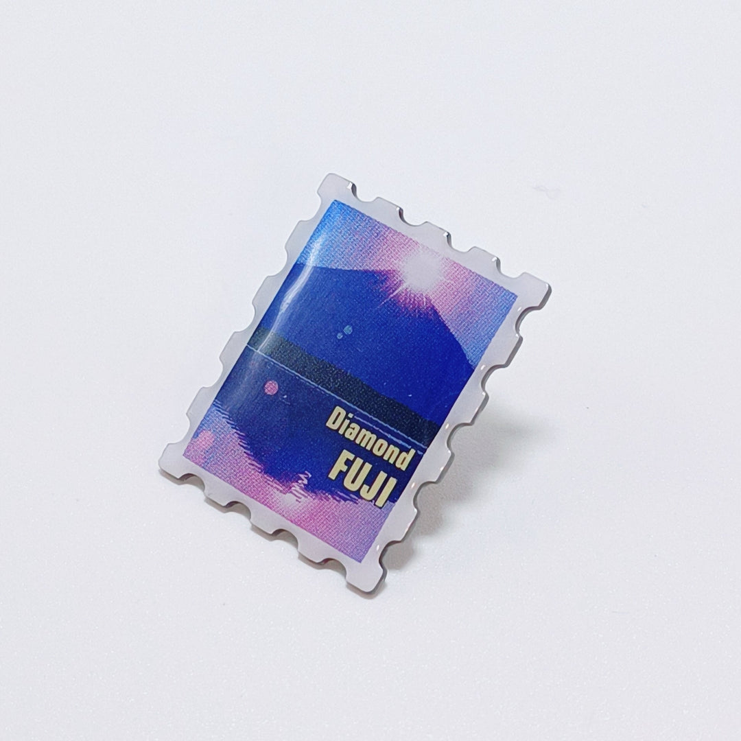 Diamond Mt.Fuji Pin Badge