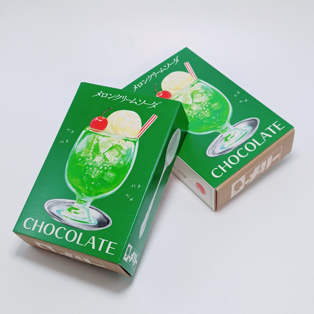 [Rare] Mary Chocolate Retro Melon Cream Soda Box (green)