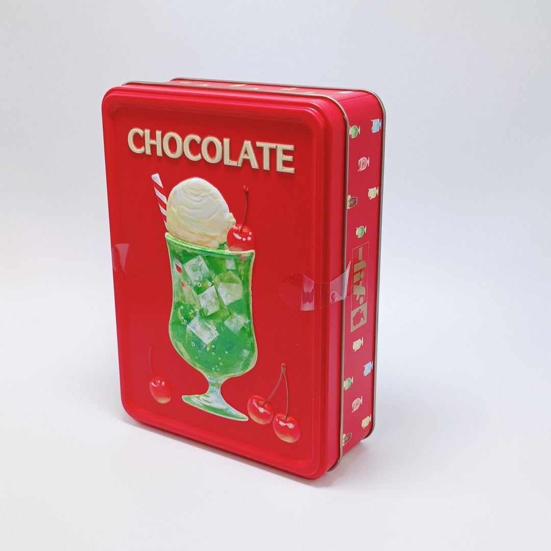 [Rare] Mary Chocolate Retro Melon Cream Soda Big Tin Can (red)