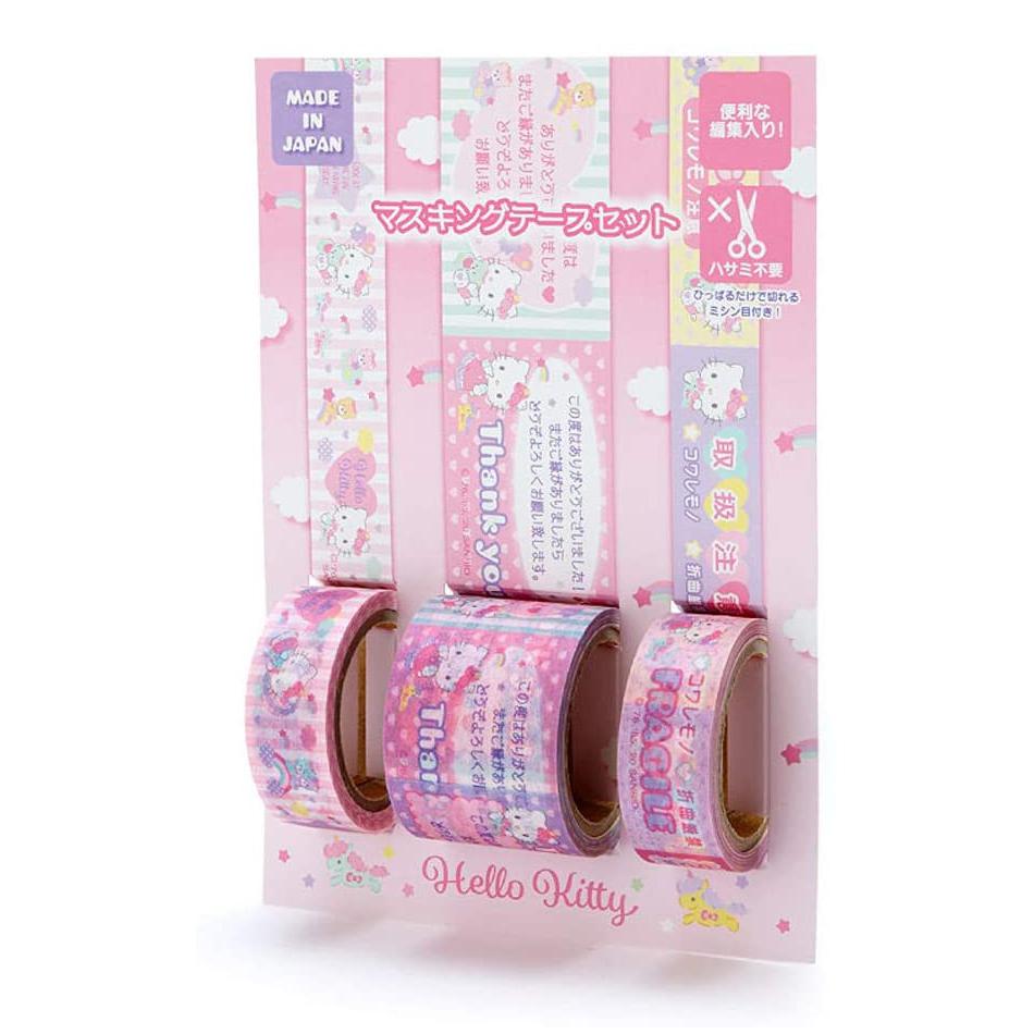 Sanrio Hello Kitty Washi Tape Set (w/ message)