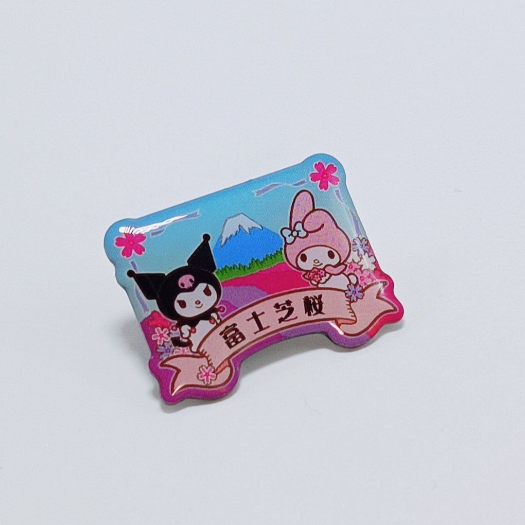 My Melody & Kuromi Pin Badge (Mt. Fuji)