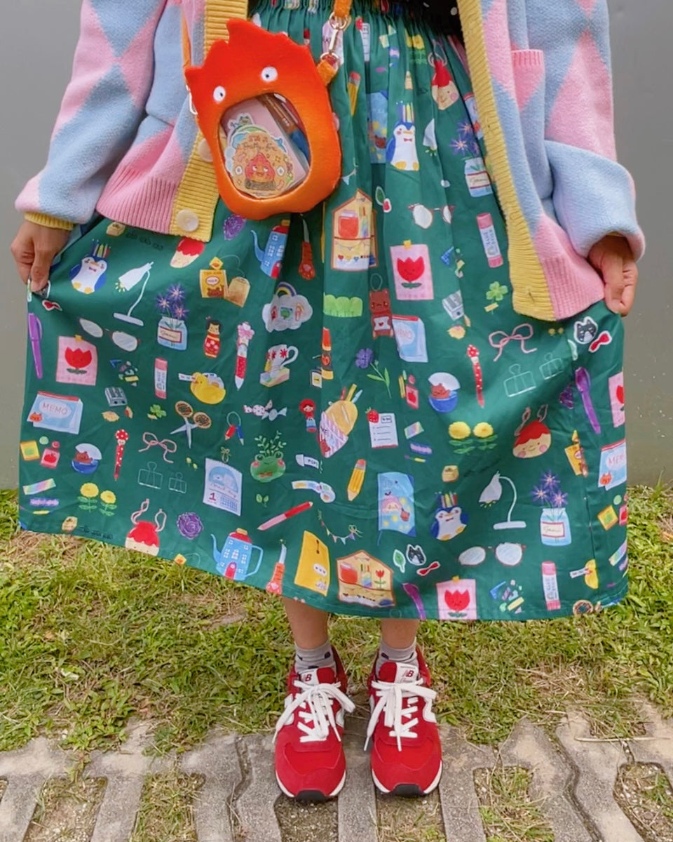 *LIMITED* Rainbowholic x Niina Aoki Stationery Collection Skirt
