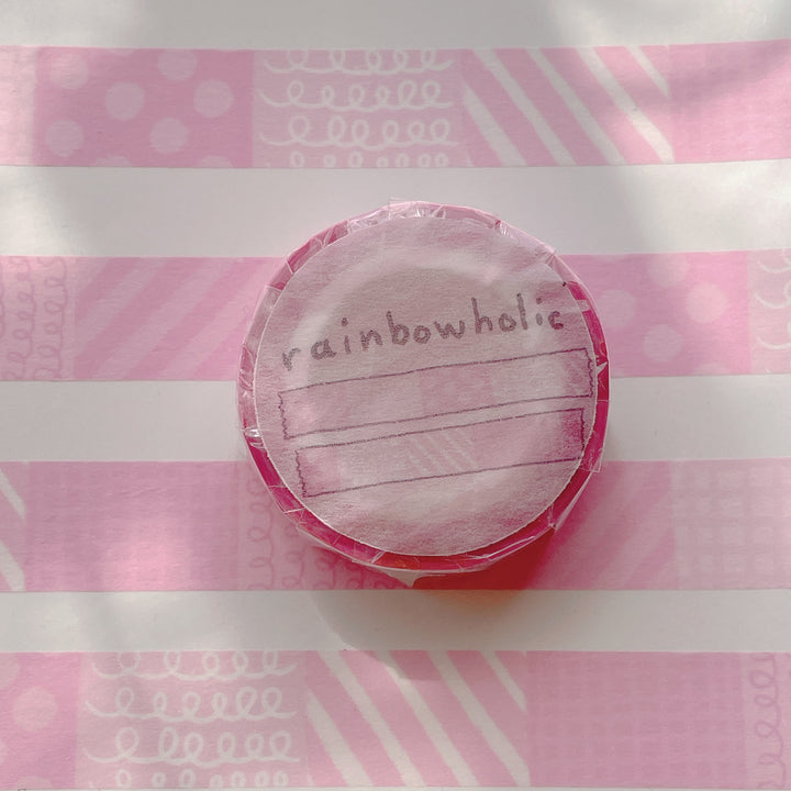 (MT010) Original Pink Patterns Washi Tape