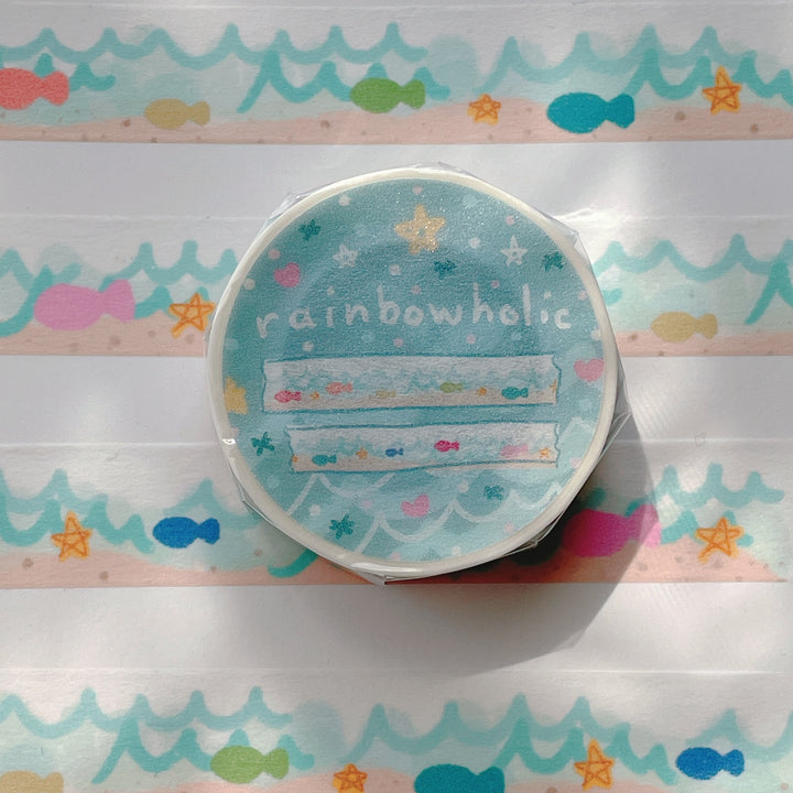 (MT014) Original Rainbow Fish Washi Tape