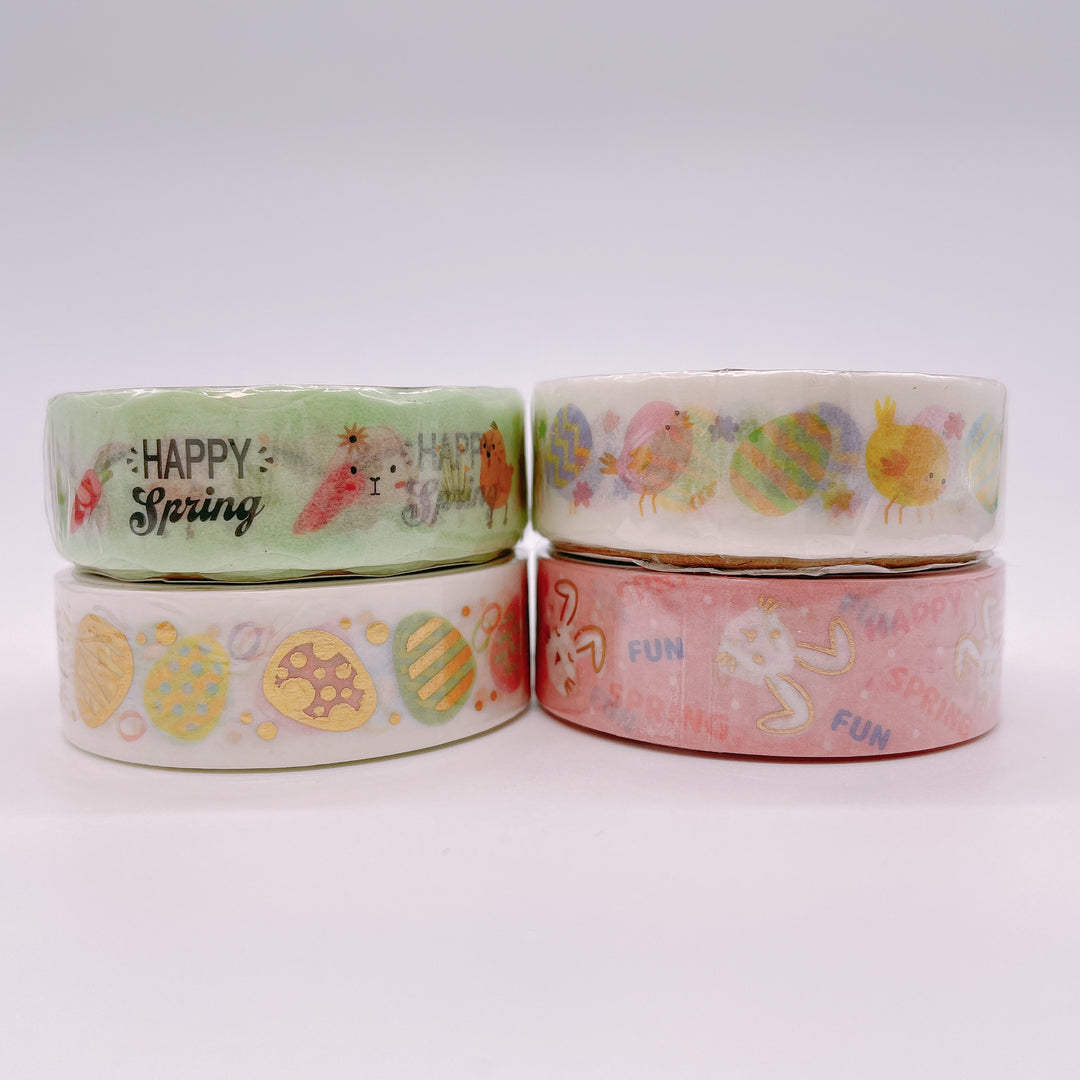 Colorful Spring Easter Washi Tape Set (4 pcs.)