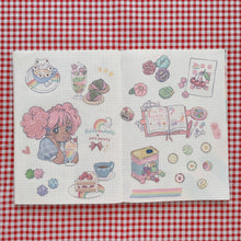 Load image into Gallery viewer, (ST036) Rainbowholic x Kate Paints Kawaii Sweets Sticker Set (2 sheets)
