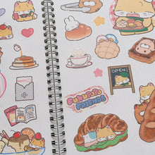 Load image into Gallery viewer, (ST067) Rainbowholic x Fukupopoya Bungu Kissa &amp; Bakery A5 Sticker Sheet Set (2 sheets)
