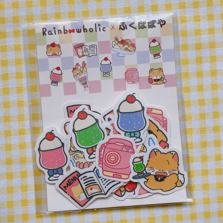 (FS009) Rainbowholic x Fukupopoya Cream Soda Flake Seal