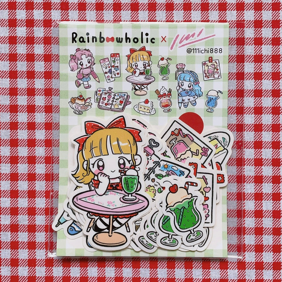Mohamm 4PCS/Pack Kawaii Anime Stickers Scrapbooking Stationery