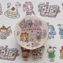 Load image into Gallery viewer, (MT085) Rainbowholic x Ichi Bungu Kissa (Stationery Cafe) 3cm Washi Tape
