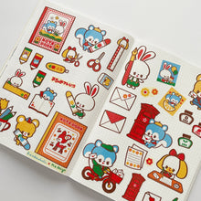 Load image into Gallery viewer, (ST031) Rainbowholic x Mie Design Retro Ochame Friends A5 Sticker Sheet Set
