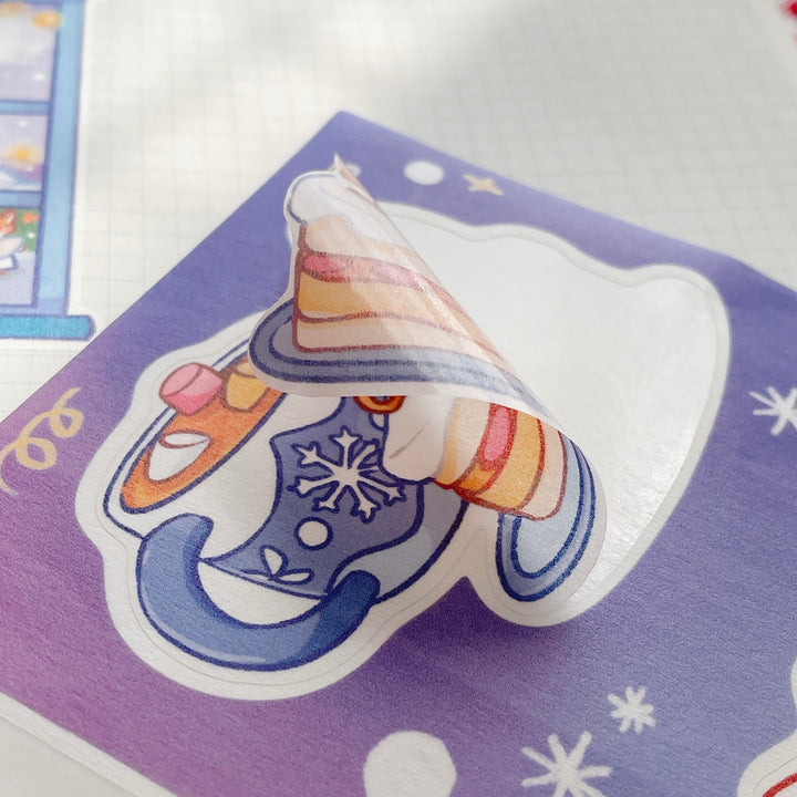 (ST041) Original Rainbowholic x Napyonz Collaboration Rainbow Holidays Sticker Set (2 sheets)