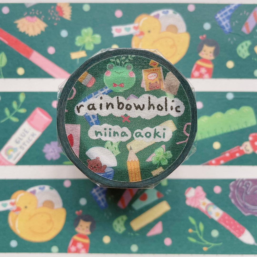 (MT071) Rainbowholic x Niina Aoki Stationery Collection 3cm Washi Tape