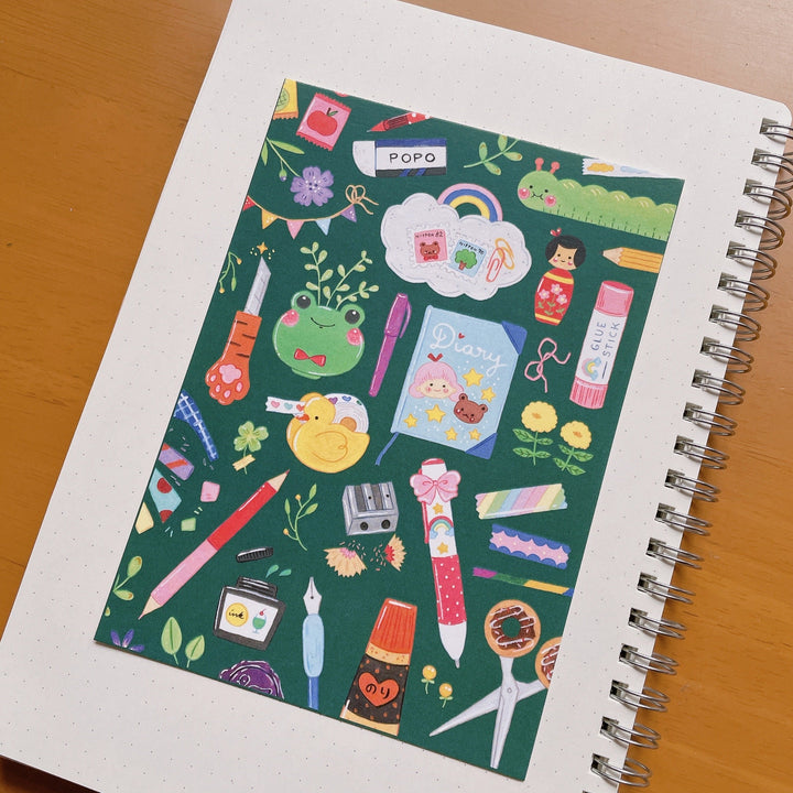 (PC002) Rainbowholic x Niina Aoki Stationery Collection Postcard