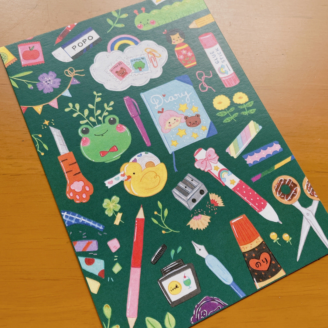 (PC002) Rainbowholic x Niina Aoki Stationery Collection Postcard