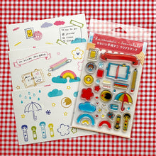 Load image into Gallery viewer, Rainbowholic x Sakuralala - Kawaii Journaling Clear Stamp
