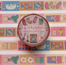 Load image into Gallery viewer, (MT079) Original Rainbowholic x Tazdaunicorn House Chores Washi Tape
