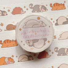 Load image into Gallery viewer, (MT080) Original Rainbowholic x Tazdaunicorn Sleepy Animals Washi Tape

