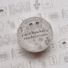 Load image into Gallery viewer, (MT078) Original Rainbowholic x Tazdaunicorn Shoujo Manga Washi Tape
