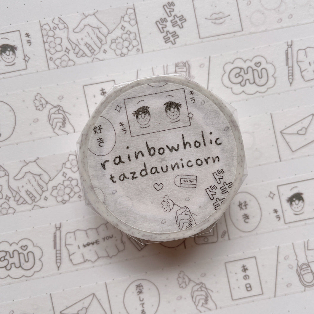 (MT078) Original Rainbowholic x Tazdaunicorn Shoujo Manga Washi Tape