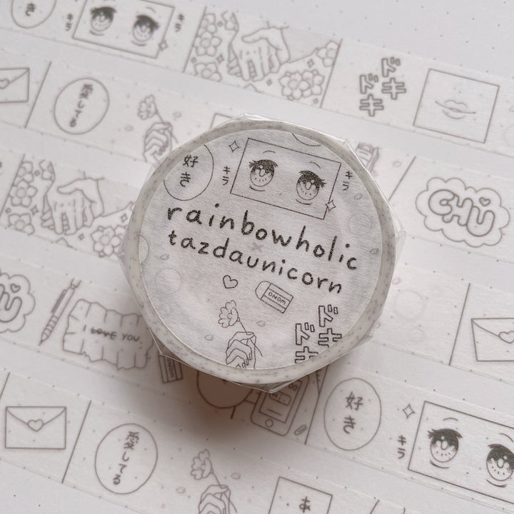 (MT078) Original Rainbowholic x Tazdaunicorn Shoujo Manga Washi Tape