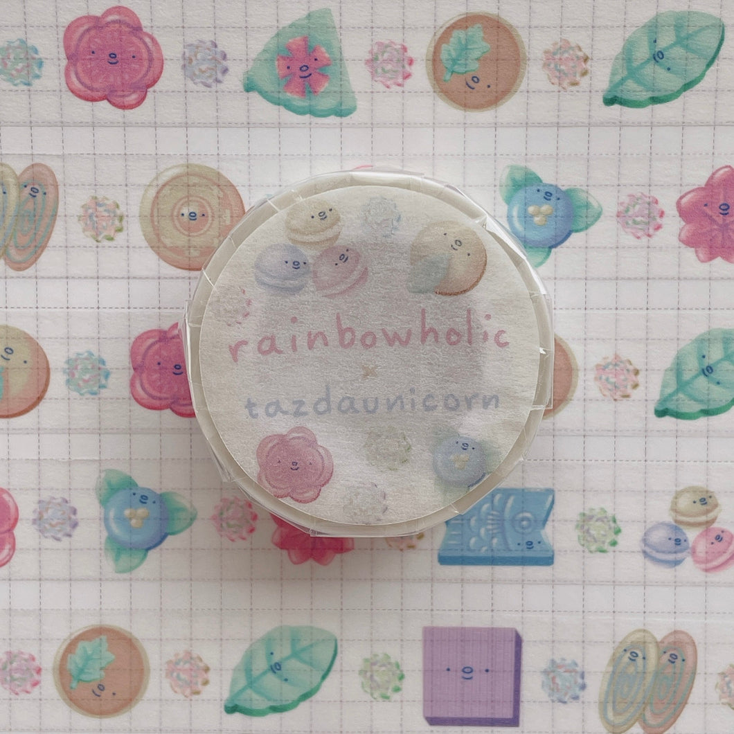 (MT059) Original Rainbowholic x Tazdaunicorn Japanese Sweets Washi Tape