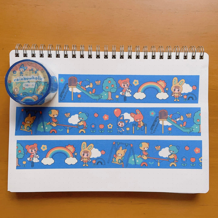 (MT084) Rainbowholic x itousa Playground 3cm Washi Tape