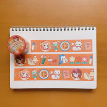 Load image into Gallery viewer, (MT081) Rainbowholic x oguchi Bungu Kissa (Stationery Cafe) 3cm Washi Tape
