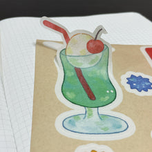 Load image into Gallery viewer, (ST014) Original Rainbowholic x Chichilittle Collaboration &quot;Retro Japan&quot; Sticker Set (2 sheets)

