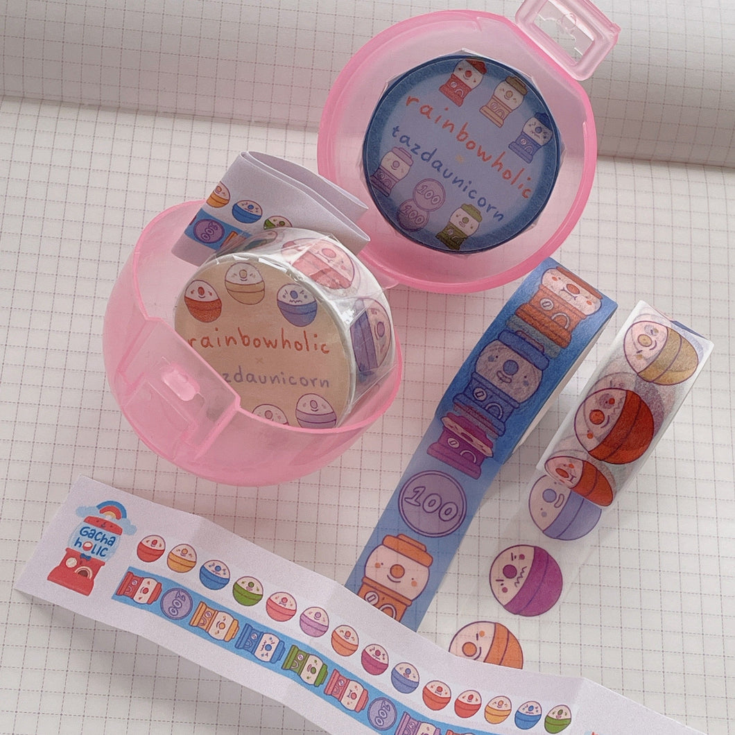 Gachaholic Washi Tape Set Gachapon