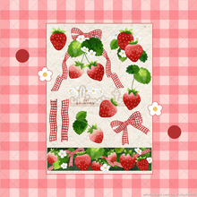 Load image into Gallery viewer, Whimsicute Watercolor Strawberries Sticker Sheet - Matte

